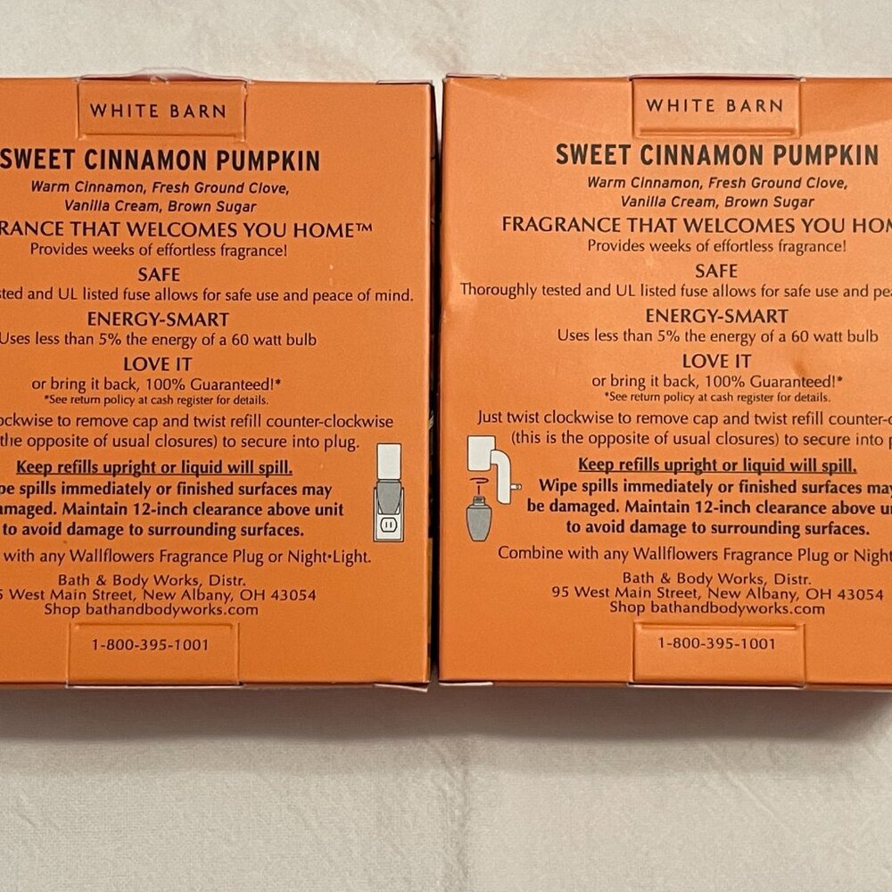 BODY & BODY WORKS SWEET CINNAMON PUMPKIN WALLFLOWERS - Picture 2 of 2